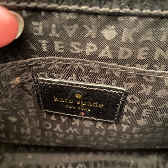 Kate Spade Crossbody Shoulder Bag Purse. Black Pink Blue and Gold - Picture 7 of 13